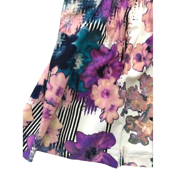 Ivy & Blu Sleeveless Shift Dress Graphic Floral Multicolor 8 Medium M NEW Pocket - Picture 7 of 16